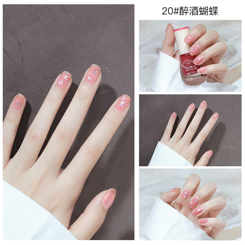 New oily nail polish, non-peelable, no-bake, long-lasting, no odor, natural and quick-drying, cross-border nail polish wholesale