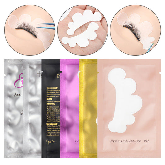 Wholesale grafted eyelash isolation eye patch cloud-shaped isolation lower eyelash spacer non-woven hydrogel spacer