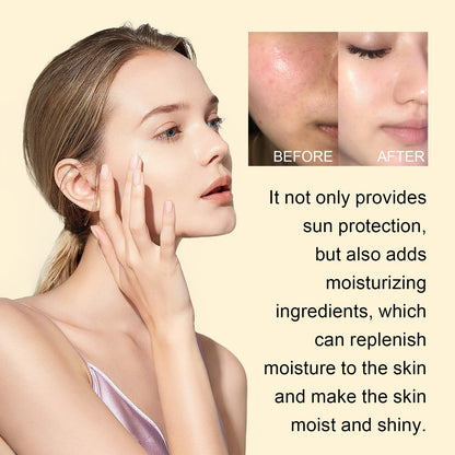 EELHOE Protective Essence Outdoor Protective Brightening Skin Moisturizing Non-greasy Moisturizing Skin Protective Essence 