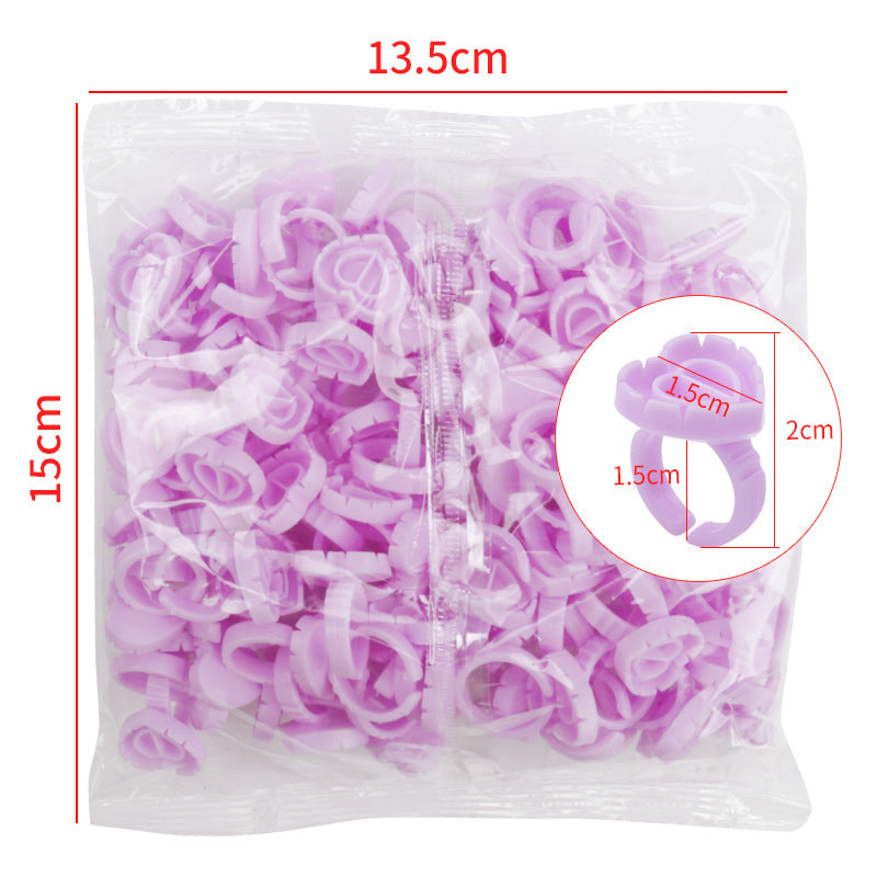 Wholesale grafting eyelash glue ring flower cup eyelash flower ring cup glue tray tool