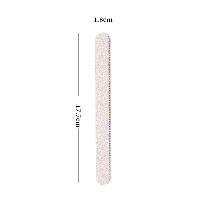 Nail art tools nail file double-sided half-moon nail file nail shape nail removal rubbing strip grinding file