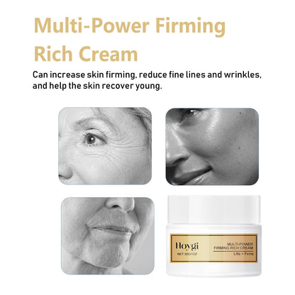 Hoygi wrinkle-reducing and firming cream reduces fine lines around the eyes, moisturizes and tightens the skin, replenishes moisture and anti-wrinkle cream 