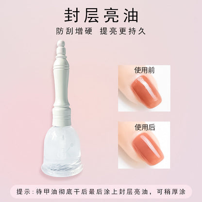 Water-based nail polish, no baking, quick drying, long-lasting, non-peelable, bell autumn and winter transparent nude jelly nail polish for nail salon