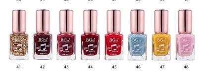 Cross-border micro-glue BG fashion nail polish non-peelable nail polish color nail polish plum red avocado color 14ML