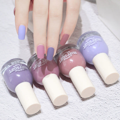 Matte nail polish new colors for spring and summer, no-bake nail polish, quick-drying nail polish, non-peelable matte children's nail polish new style