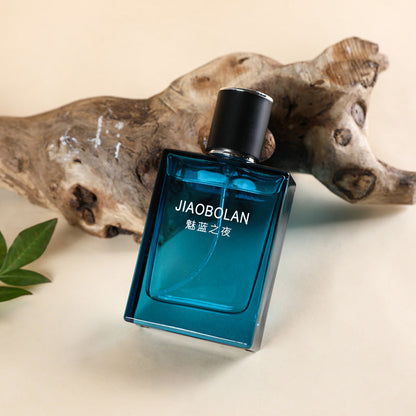 Jiaobolan Charm Blue Men's Perfume Long-lasting Light Fragrance Fresh Student Wood Cologne Men's Fragrance Summer Sports