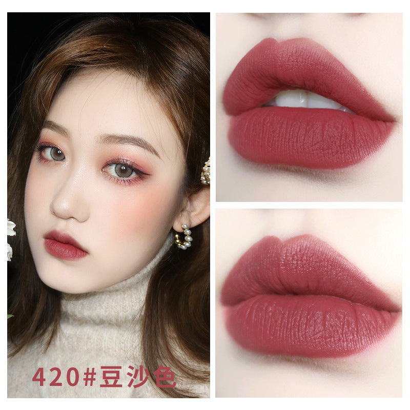 NOVO5266 Fog Velvet Tube Small Gold Bar Lipstick Long-lasting Moisturizing Lips Moisturizing Matte Douyin Same Beauty Makeup 