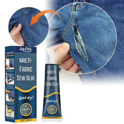 JUE-FISH fabric repair glue clothes special glue printing pants insoles jeans ripped fabric glue 