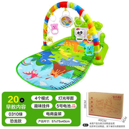 Spot cross-border hot-selling baby foot piano toy with music fitness frame newborn baby fitness equipment wholesale