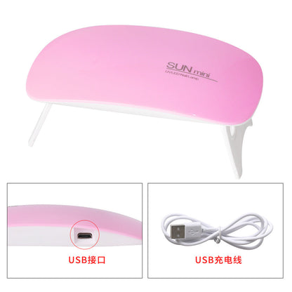 Mini USB light therapy machine nail polish glue dryer manicure mouse lamp LED portable light therapy lamp wholesale