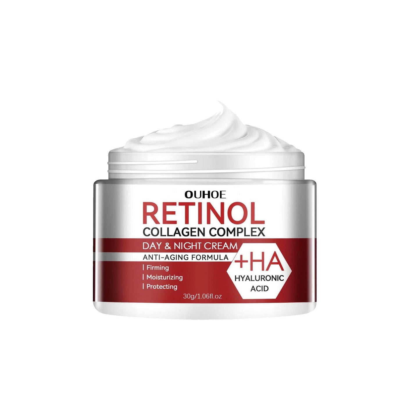 OUHOE Retinol Moisturizing Cream Lightens Fine Lines and Dark Circles Moisturizing Anti-wrinkle Firming Pores Anti-aging Cream 