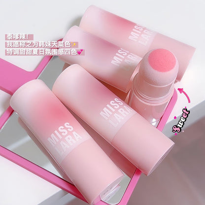 2023 mirror blush stick pink vitality girl white pure desire cute blush cheek Korean matte