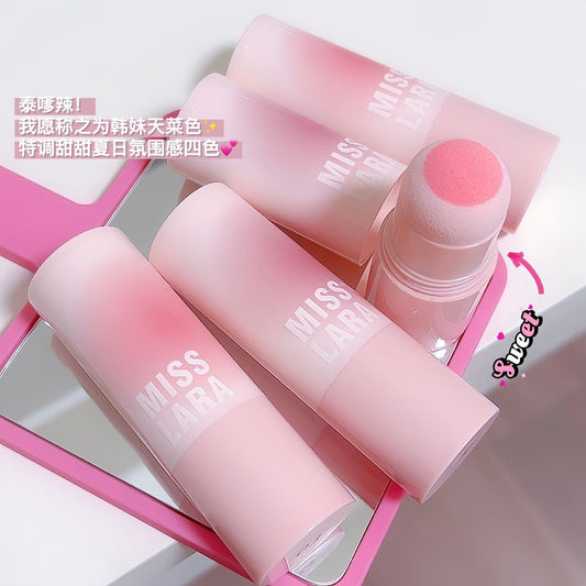 2023 mirror blush stick pink vitality girl white pure desire cute blush cheek Korean matte