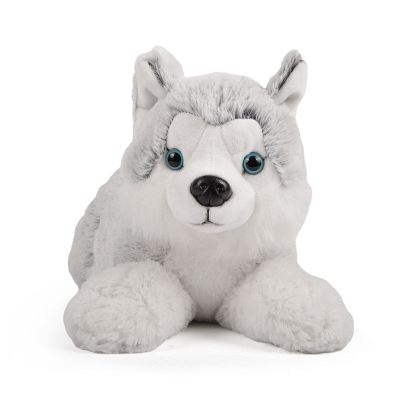 Simulation Husky Puppy Animal Doll New Style Plush Toy Papa Dog Doll Children Gift Wholesale