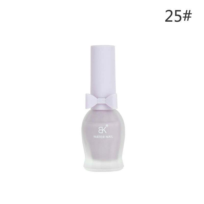 BK bow 30 colors matte matte whitening 7 days water-based nail polish no baking no odor can not be peeled wholesale