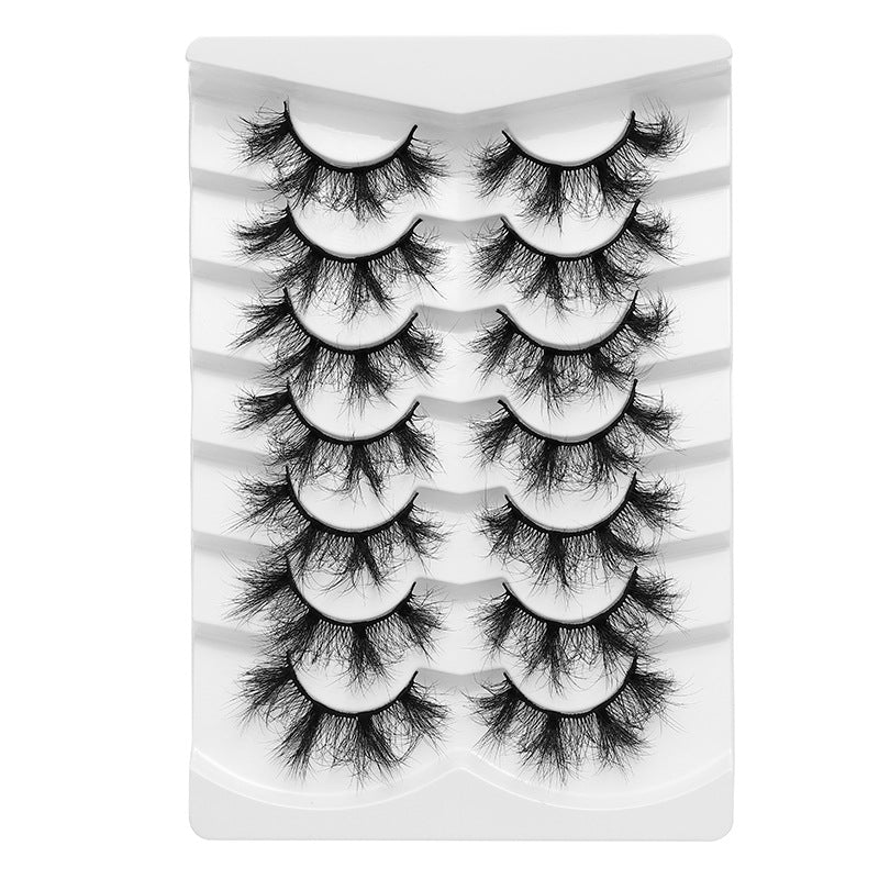 Dingsen false eyelashes factory cross-border stable supply 7 pairs of false eyelashes DSD series short fried hair