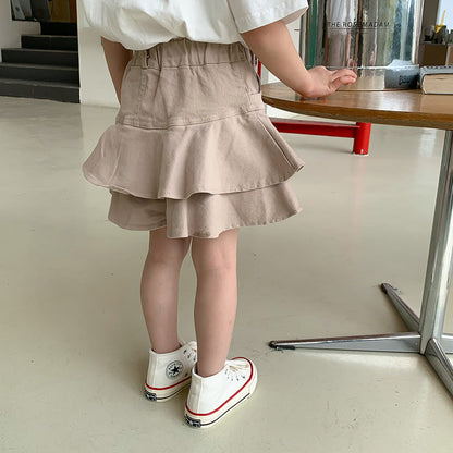 Korean children's clothing 2024 girls' skirts spring and summer new children's Korean style denim skirts girls fashionable short skirts