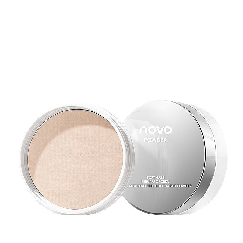 NOVO soft mist zero sense night powder cake bare face powder setting powder oil control long-lasting loose powder light and delicate concealer 