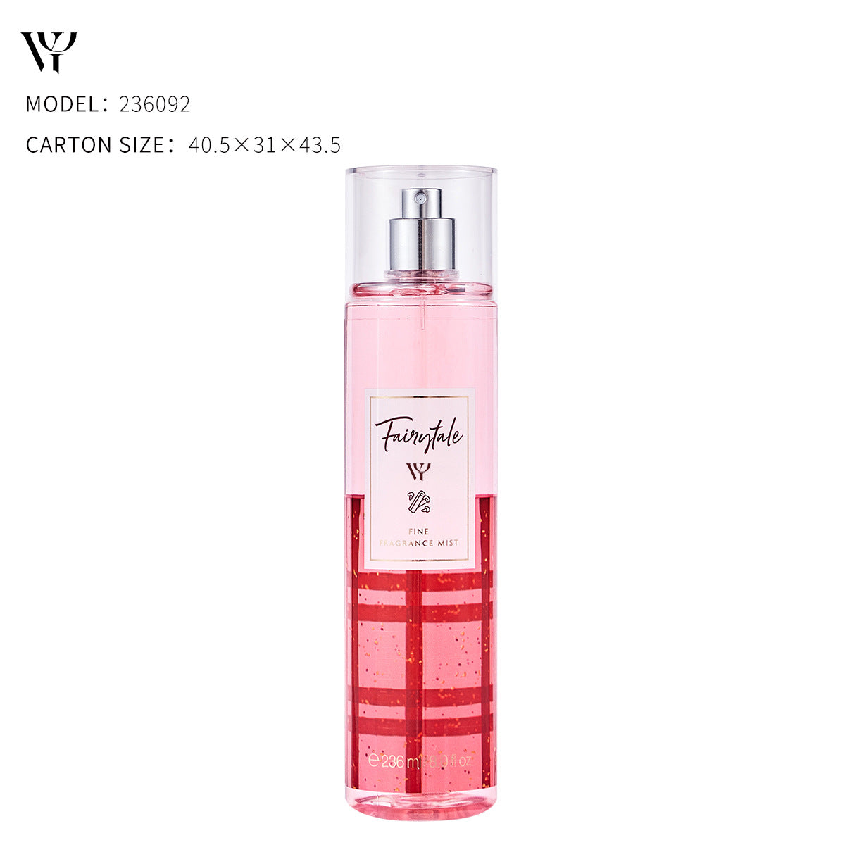 Cross-border exclusive brand Victoria Flower Season Body Spray Perfume Classic Plaid Violet Musk Lasting Fragrance