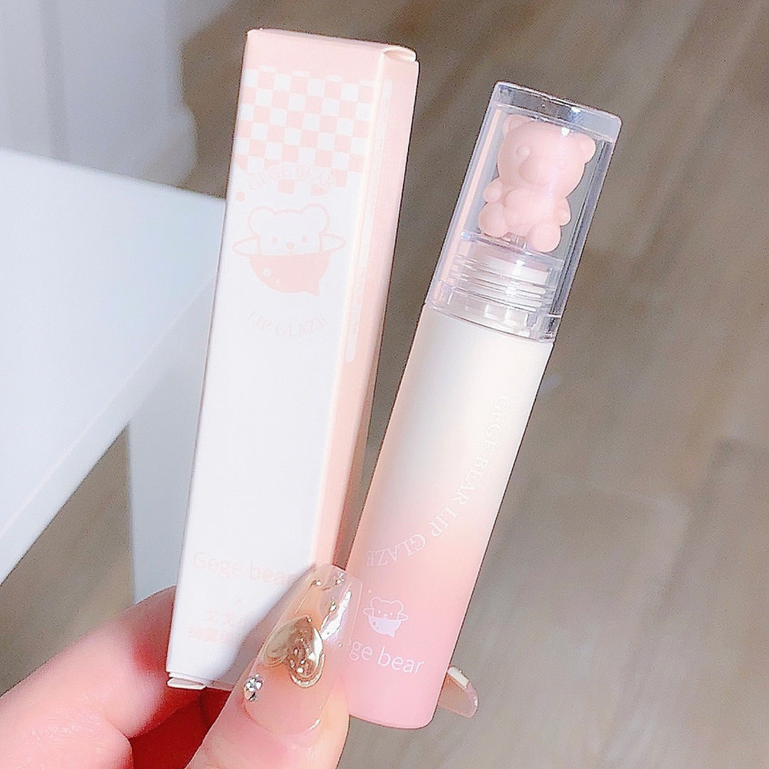 Gege bear velvet mist lip glaze velvet matte matte easy to apply color whitening non-drying lip mud