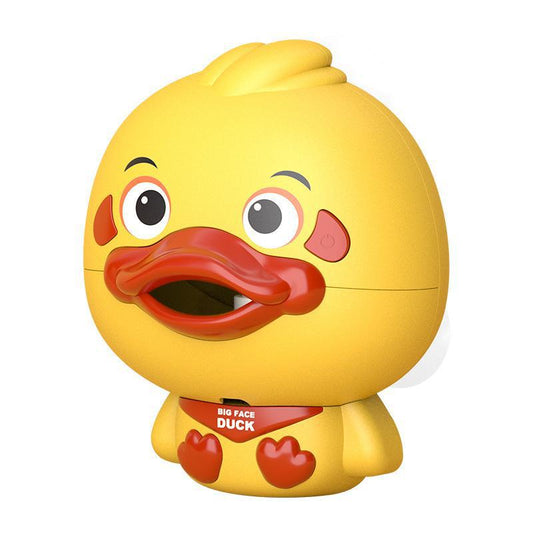 Bubble duck bathroom electric cartoon one-button start to continuously produce bubbles parent-child interactive water play baby bath toy