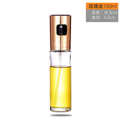 AliExpress cross-border hot product supply push-type atomizing oil spray bottle olive oil bottle kitchen household barbecue oil spray pot