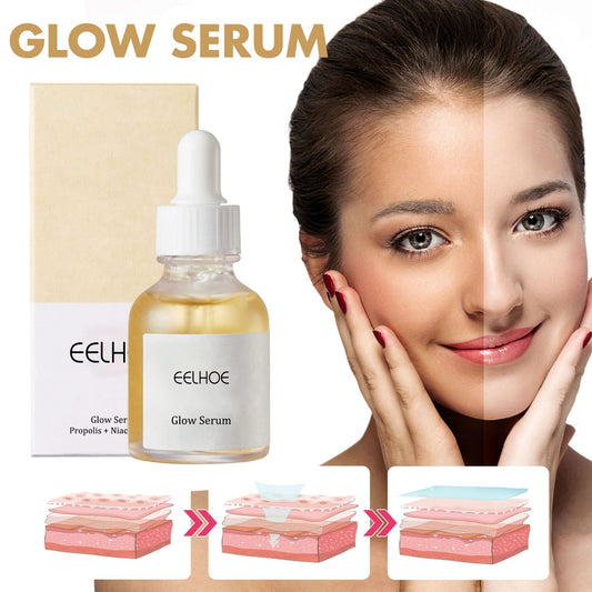 EELHOE Propolis Niacinamide Light Essence Whitens Facial Skin, Diminishes Acne Scars, Hydrates, Tightens Pores 