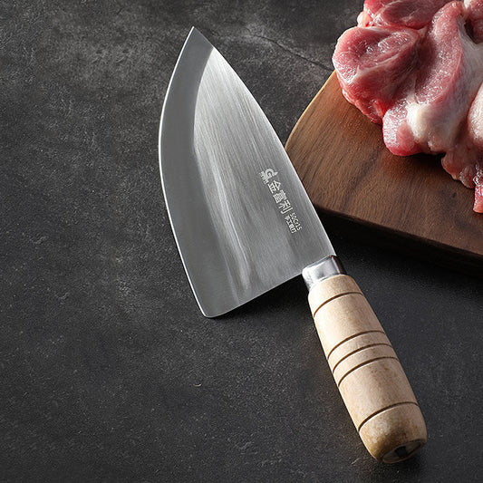 Forged kitchen split knife stainless steel meat cutting meat butcher knife household meat cutting meat cutter knife