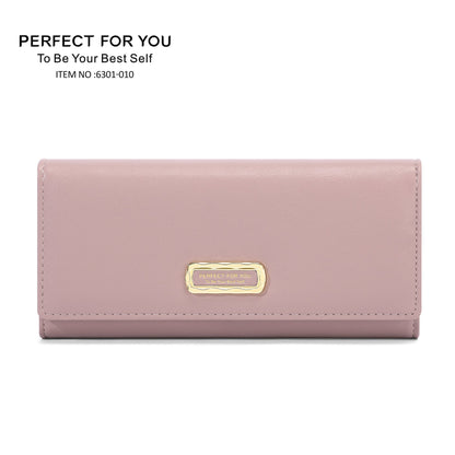 perfect for you new style ladies wallet long simple PU high-grade coin purse tri-fold clutch bag 