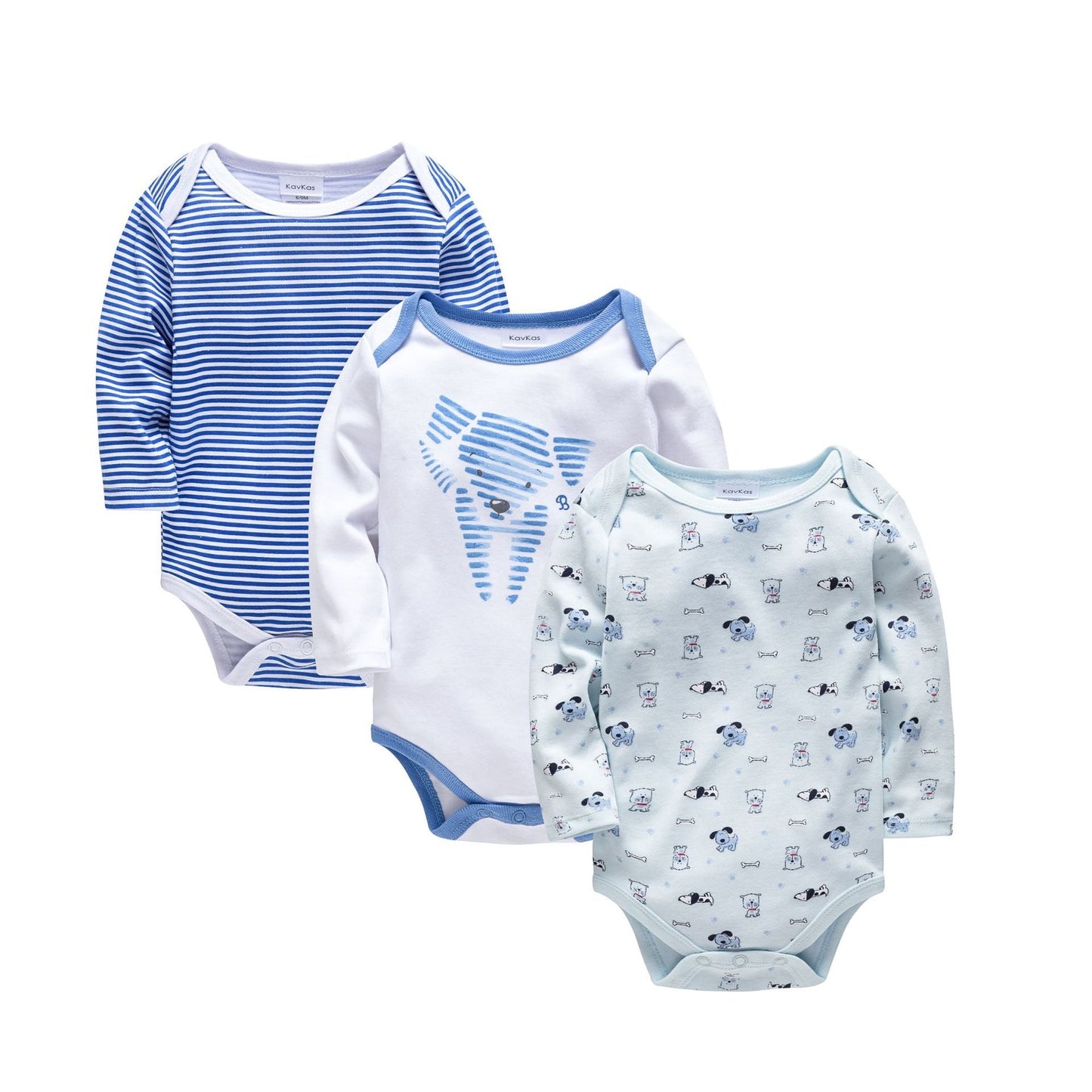 Newborn baby clothes 3-piece set Amazon long-sleeved European and American baby clothes for boys 0-2 years old baby pajamas cross-border