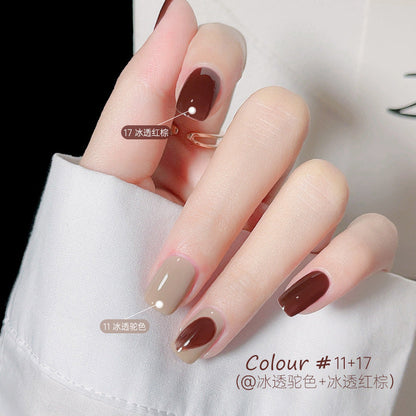 bk autumn and winter new nail polish free baking quick drying water-based non-peelable nude jelly children's nail polish nail polish wholesale