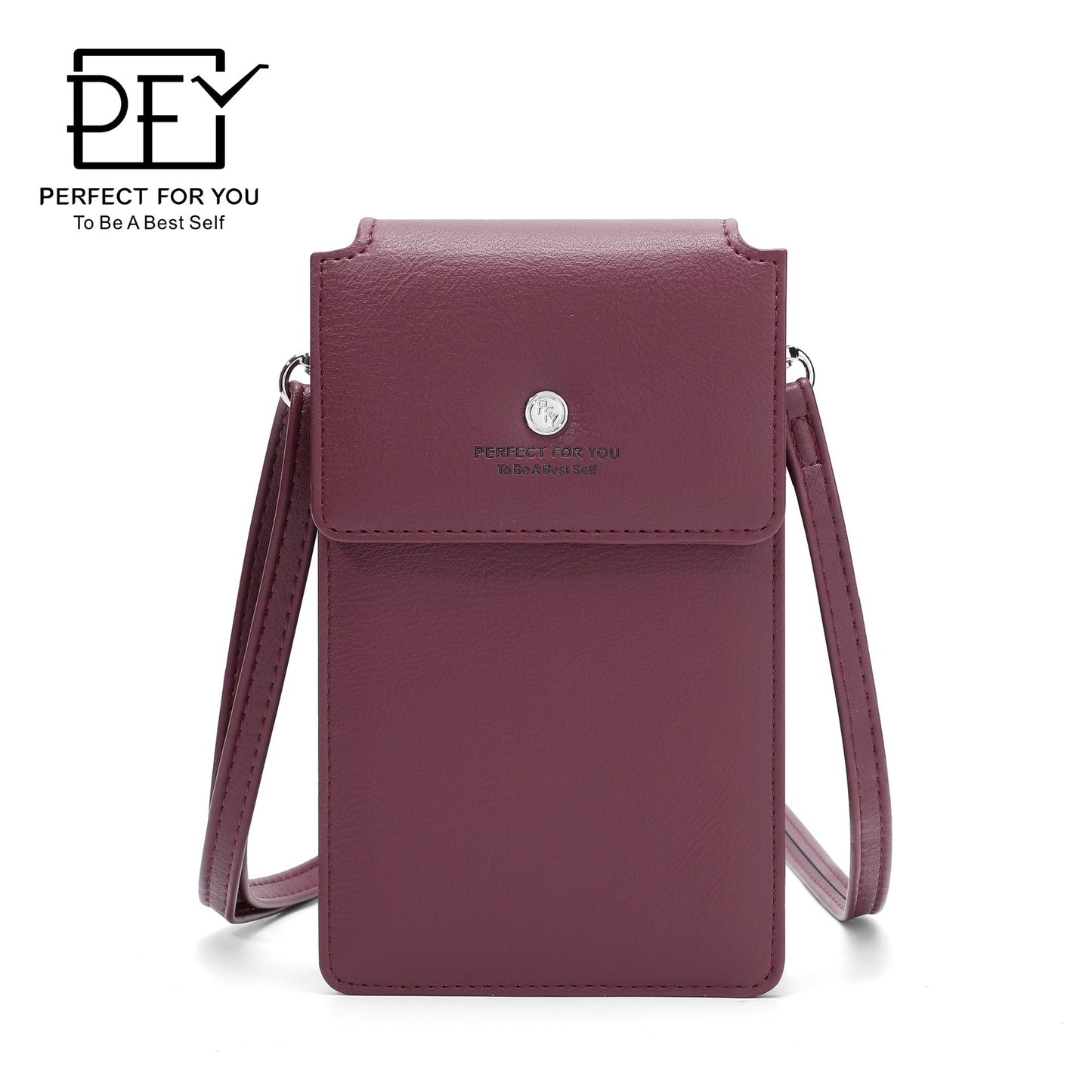 perfect for you mobile phone bag women's fashionable and simple large capacity multi-card slot shoulder messenger bag 