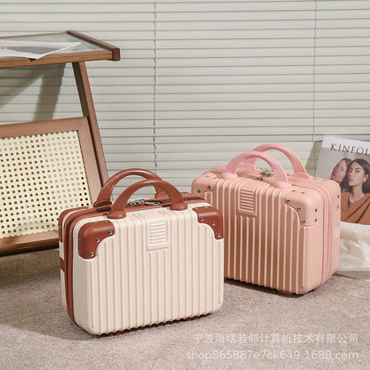 Korean version 14 inch suitcase ladies suitcase travel bag souvenir cosmetic box small travel storage box wholesale 