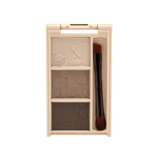 HOJO8113 velvet mist three-color eyebrow powder waterproof and sweat-proof natural three-dimensional contour eyeshadow three-in-one 