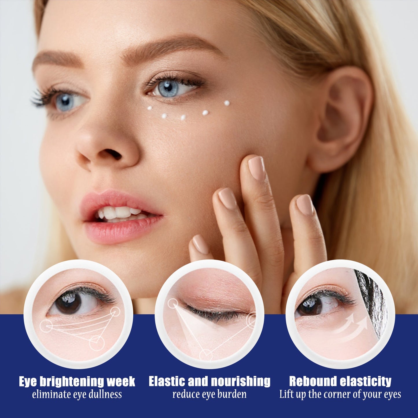 Jaysuing Active Eye Cream reduces fine lines, eye bags, dark circles, moisturizes, tightens the skin around the eyes, and anti-wrinkle eye cream 