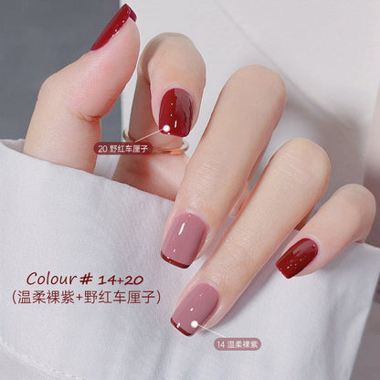 bk autumn and winter new nail polish free baking quick drying water-based non-peelable nude jelly children's nail polish nail polish wholesale