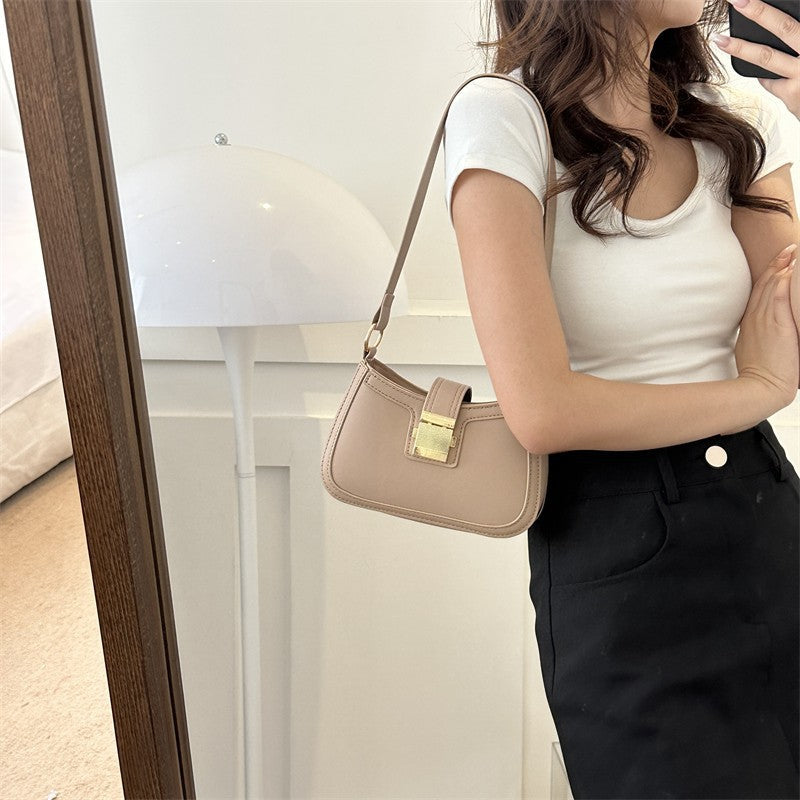 Korean style simple bag women 2024 early autumn new small square bag fashion trend shoulder bag casual simple messenger bag 