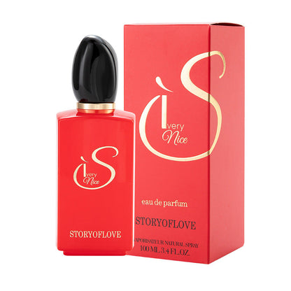 Flower Story Red Si Passionate Love Women's Perfume Floral Fruity Fragrance Fresh and Long-lasting Fragrance 100ml 