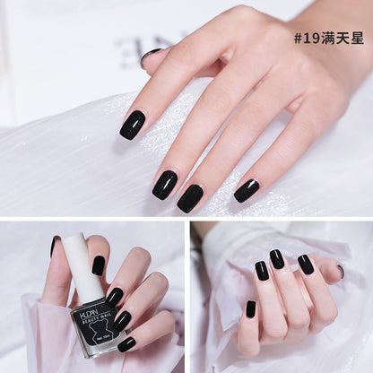 Cooldan new ice-transparent nail polish, no baking, long-lasting, quick-drying, oily, non-tearable, jelly, transparent, nude nail polish