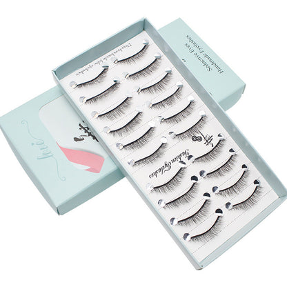 Dancing Princess False Eyelashes Fairy Natural Thick Curled 10 Pairs Mixed Set Grafting