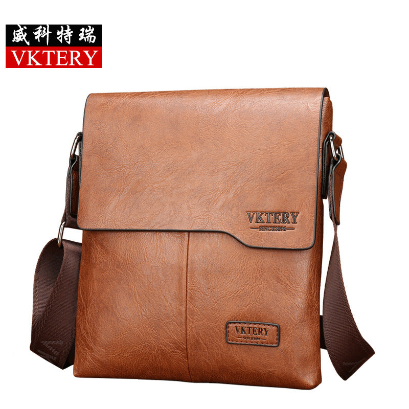 VKTERY men's bag shoulder messenger bag casual fashion bag men's bag 