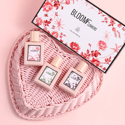 Small town Yixiang flower joy blooming women's perfume set lasting light fragrance vibrato hit Vietnamese perfume gift box wholesale