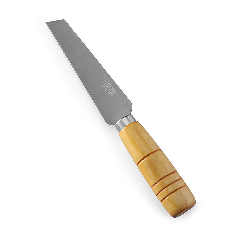 Stainless steel fruit knife pineapple wooden handle peel knife banana small machete peeling melon and fruit cutting knife vegetable knife