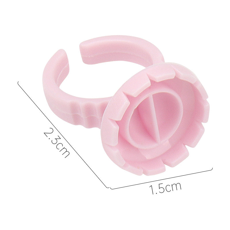 Wholesale grafting eyelash glue ring flower cup eyelash flower ring cup glue tray tool