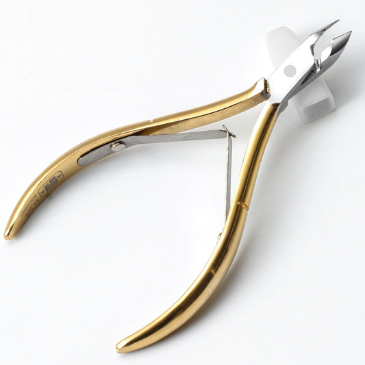 Vietnam Easy Cut D501 gold-plated dead skin scissors stainless steel double-pronged dead skin pliers 24K plated dead skin barb nail scissors