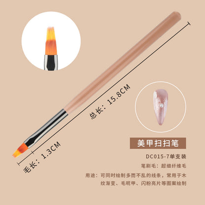 Japanese nail art pen brush set sweeping pen double-headed construction pen phototherapy painting line pen gradient pen wholesale