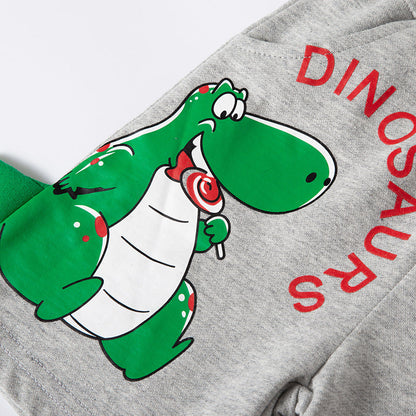 2024 new children's shorts cartoon three-dimensional dinosaur pure cotton summer baby shorts color matching pants manufacturers