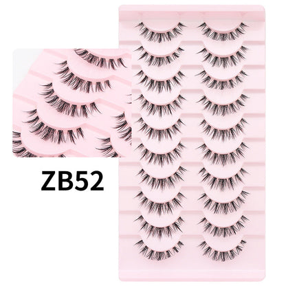 DINGSEN false eyelashes factory cross-border single fish line stem segmented eyelashes net red fox series one-piece eyelashes