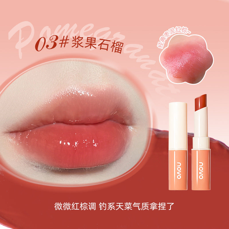 NOVO moisturizing warm lip balm temperature change color moisturizing anti-drying lip makeup base student lip balm wholesale 