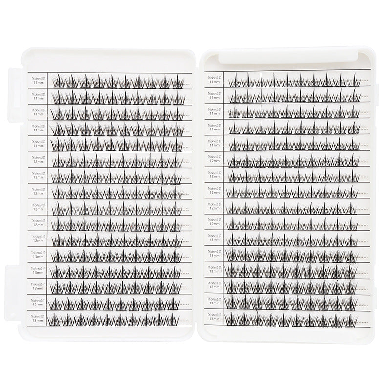 Dingsen false eyelashes factory stable supply segmented eyelashes self-grafting eyelashes trilogy sunflower feather fan